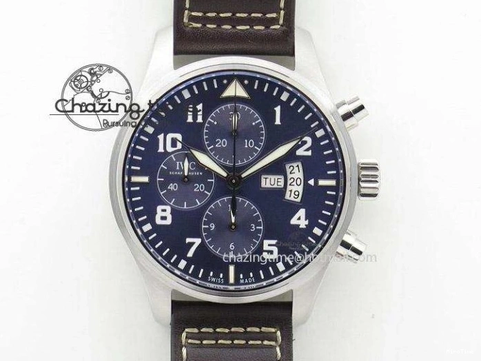 MIROTIME 0216 Aquatimer Chrono IW376702 SS BLS 1:1 Best Edition Black Dial on Black Rubber Strap A WellDesigned 7105